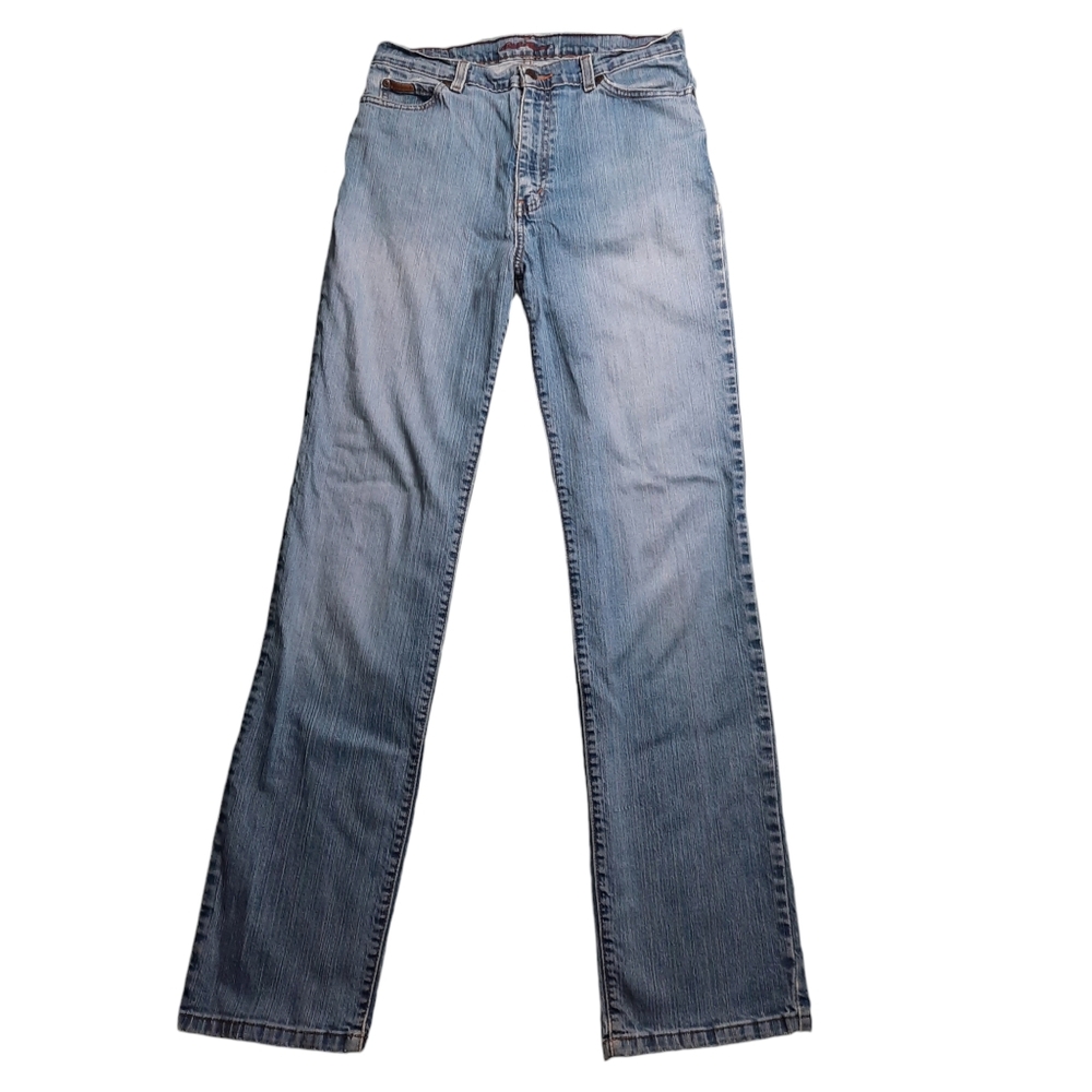 VTG Eddie Bauer High Rise Straight Blue Jeans SZ 12T
